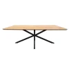 Giga Living Eettafel Naturel Eiken - 160x90x75cm - Spinpoot - Cesura