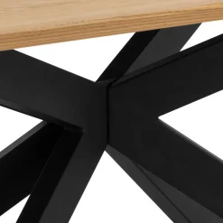Giga Living Eettafel Naturel Eikenhout - 200x100x75cm - 6-8 personen - Dain