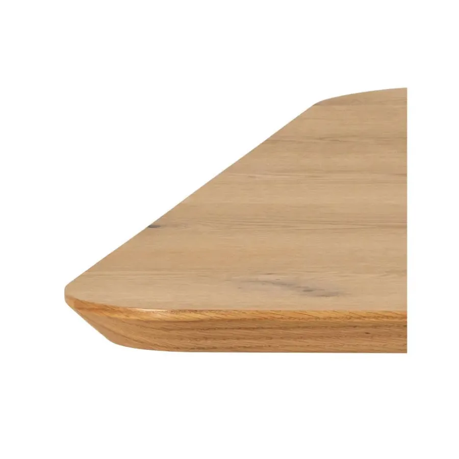 Giga Living Eettafel Naturel Eikenhout - 200x100x75cm - 6-8 personen - Dain