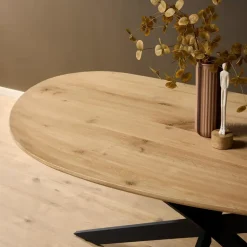 StarFurn Eettafel Naturel Eikenhout - 280x130x76cm - Cloud