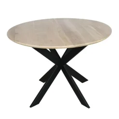 StarFurn Eettafel Naturel Hout - 110x110x76cm - Ferris