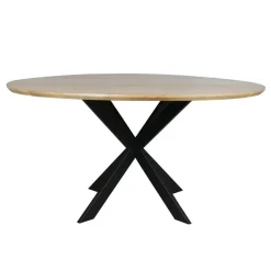 StarFurn Eettafel Naturel Hout - 110x110x76cm - Ferris