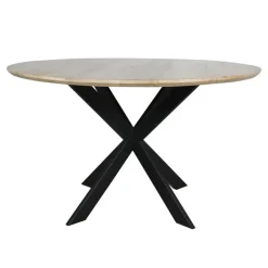 StarFurn Eettafel Naturel Hout - 110x110x76cm - Ferris