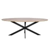 Houten Eettafels|Ovale Eettafels-StarFurn Eettafel Naturel Hout - 240x110x76cm - Ferris