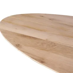 Houten Eettafels|Ovale Eettafels-StarFurn Eettafel Naturel Hout - 240x110x76cm - Ferris
