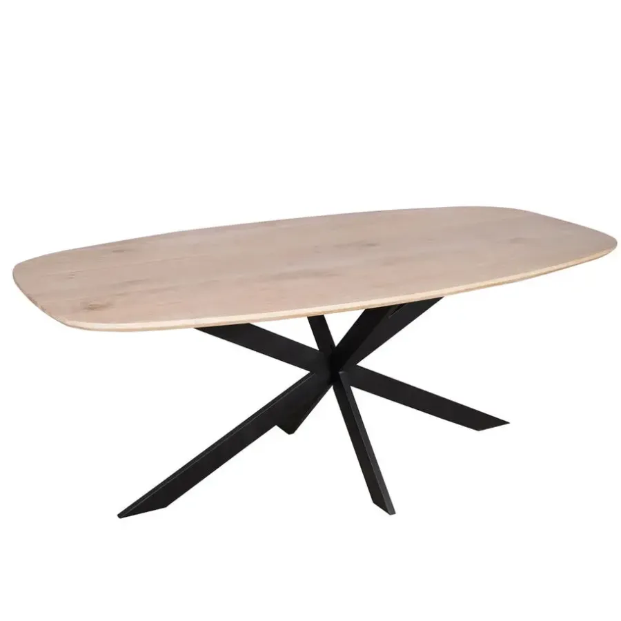 StarFurn Eettafel Naturel Hout - 200x100x76cm - Ferris