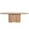 Ovale Eettafels-Giga Meubel Eettafel Naturel Mangohout - 240x100x77cm - Ava