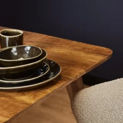StarFurn Eettafel Naturel Mangohout - 90x90x76cm - Omaha