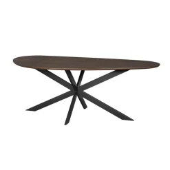 StarFurn Eettafel Organisch Bruin Eikenhout - 210x98x76cm - Cloud