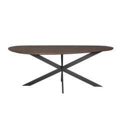 StarFurn Eettafel Organisch Bruin Eikenhout - 210x98x76cm - Cloud