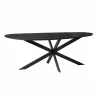 StarFurn Eettafel Organisch Zwart Hout - 280x130x76cm - Cloud