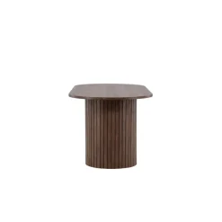 Fjôrd Eettafel Ovaal Bruin 200cm - Fineer - Scandinavisch - Tafel Härön