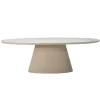 Giga Meubel Eettafel Ovaal 160cm - Beige Eco Composiet - Cleo