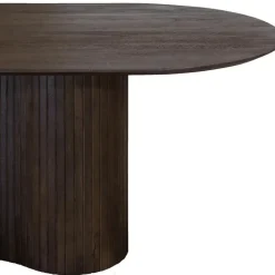 Ovale Eettafels-Giga Meubel Eettafel Ovaal 240cm - Donkerbruin - Hout - Tafel Ava