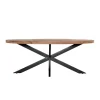 Ovale Eettafels-Giga Meubel Eettafel Ovaal 220cm - Mangohout Naturel - Matrix-Poot - Mansour