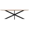 Giga Meubel Eettafel Ovaal 160cm - Naturel - Mangohout - Tafel Diamond