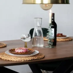 Giga Meubel Eettafel Ovaal 160cm - Naturel - Mangohout - Tafel Diamond