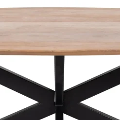 Giga Meubel Eettafel Ovaal 160cm - Naturel - Mangohout - Tafel Diamond