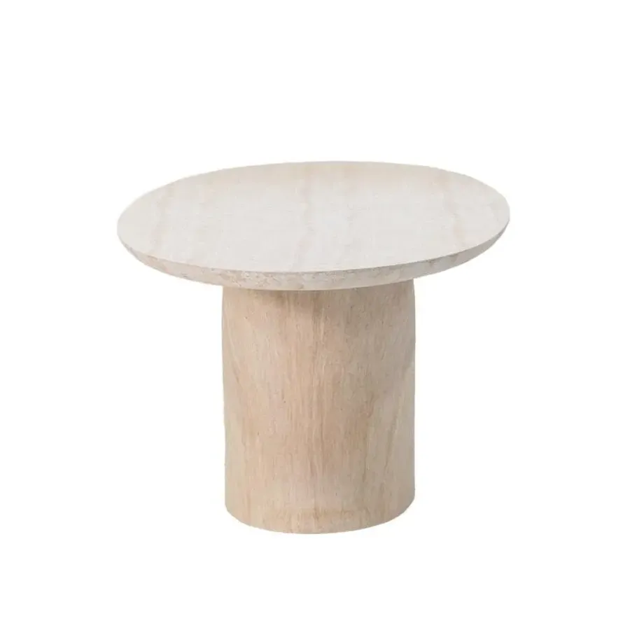 Giga Meubel Eettafel Ovaal 300cm - Naturel Betonlook - Myrna