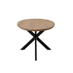 Ovale Eettafels-Livingfurn Eettafel Ovaal 180cm - Naturel Mangohout - Matrix-poot - Jesper