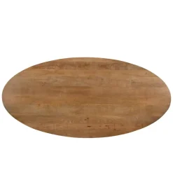 Ovale Eettafels-Livingfurn Eettafel Ovaal 180cm - Naturel Mangohout - Matrix-poot - Jesper
