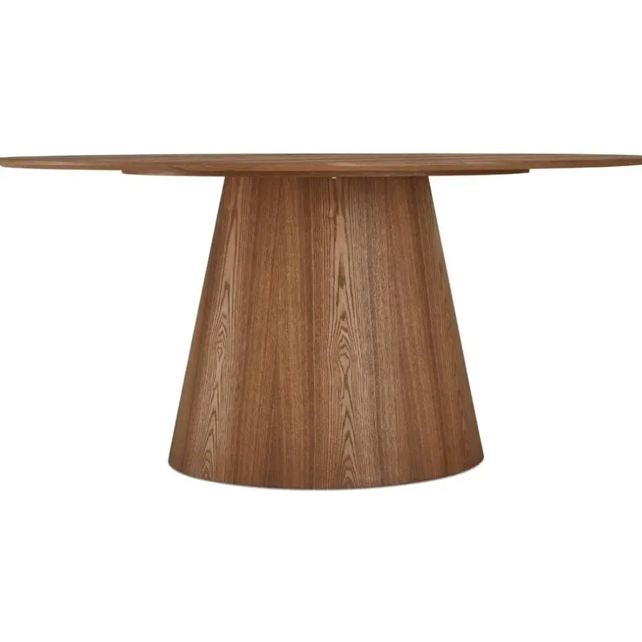 Houten Eettafels|Ovale Eettafels-Giga Living Eettafel Ovaal 160cm - Naturel Eikenhout - 4-6 Personen - Tango