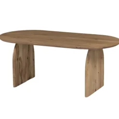 Giga Meubel Eettafel Ovaal 200cm - Naturel - Mangohout - Eettafel Daan