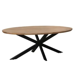 Livingfurn Eettafel Ovaal 240cm - Naturel Mangohout - Jesper