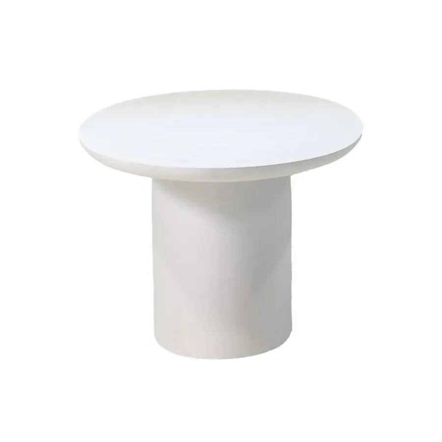 Giga Meubel Eettafel Ovaal 200cm - Wit Betonlook - Myrna