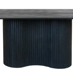 Ovale Eettafels-Giga Meubel Eettafel Ovaal 240cm - Zwart - Hout - Eettafel Ava