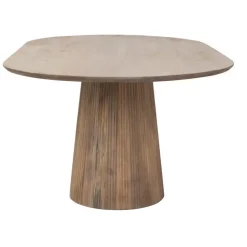 Ovale Eettafels-Giga Meubel Eettafel Ovaal Naturel Hout - 200x110x76cm - Salvador