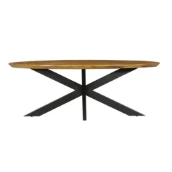 StarFurn Eettafel Ovaal Naturel Mangohout - 300x110x76cm - Brandy