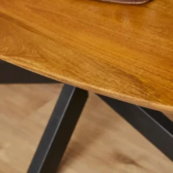 StarFurn Eettafel Ovaal Naturel Mangohout - 160x90x76cm - Brandy