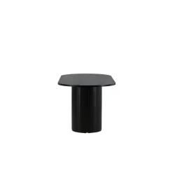 Fjôrd Eettafel Ovaal Zwart 200cm - Fineer - Scandinavisch