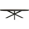 StarFurn Eettafel Ovaal Zwart Hout - 300x120x76cm - Denver