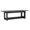 Rechthoekige Eettafels-Fjôrd Eettafel Rechthoek - Zwart MDF - 235x100x75cm - Milly
