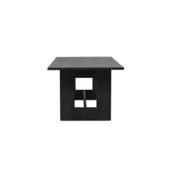 Rechthoekige Eettafels-Fjôrd Eettafel Rechthoek - Zwart MDF - 235x100x75cm - Milly