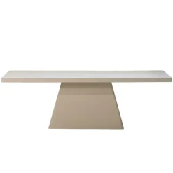 Rechthoekige Eettafels-Giga Meubel Eettafel Rechthoek 240cm - Beige Eco Composiet - Avia