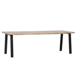 Giga Meubel Eettafel Rechthoek 240cm - Naturel Boomstamtafel - Lars