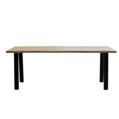 Giga Meubel Eettafel Rechthoek 240cm - Naturel Boomstamtafel - Lars
