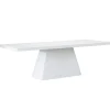Rechthoekige Eettafels-Giga Meubel Eettafel Rechthoek 160cm - Wit Eco Composiet - Acryl Coating - Avia