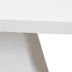 Rechthoekige Eettafels-Giga Meubel Eettafel Rechthoek 160cm - Wit Eco Composiet - Acryl Coating - Avia