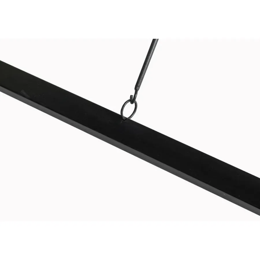 Livingfurn Eettafel Rechthoek 160cm - Zwart Mangohout - 2-4 personen - Norris