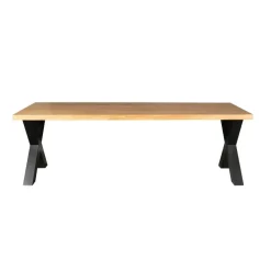 StarFurn Eettafel Rechthoek Mangohout - X-Poot - 220x100x76cm - Denver