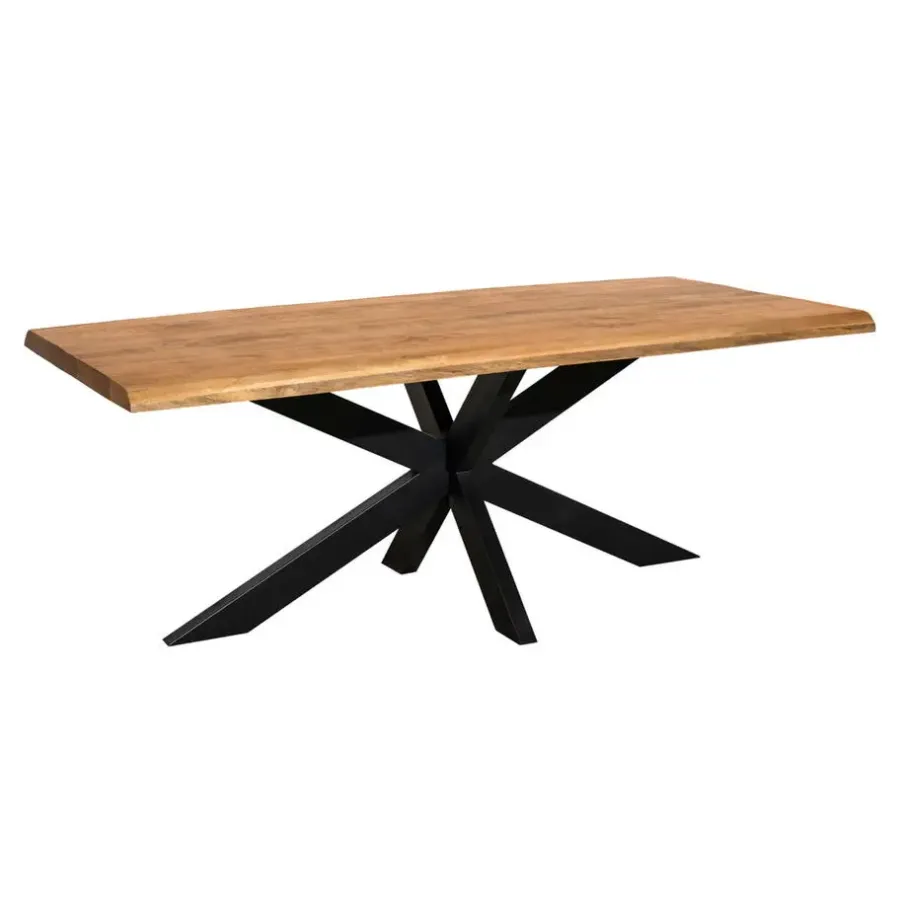 StarFurn Eettafel Rechthoek Naturel Hout - 180x90x76cm - Denver
