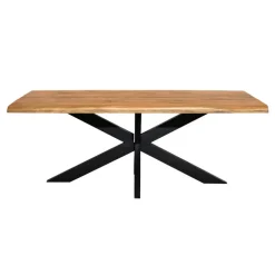StarFurn Eettafel Rechthoek Naturel Hout - 180x90x76cm - Denver