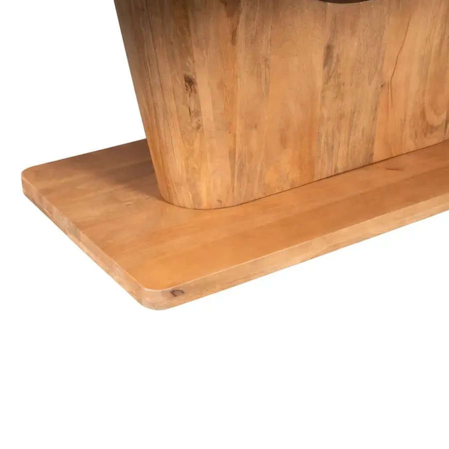 StarFurn Eettafel Rechthoek Naturel Hout - 200x110x76cm - Voco
