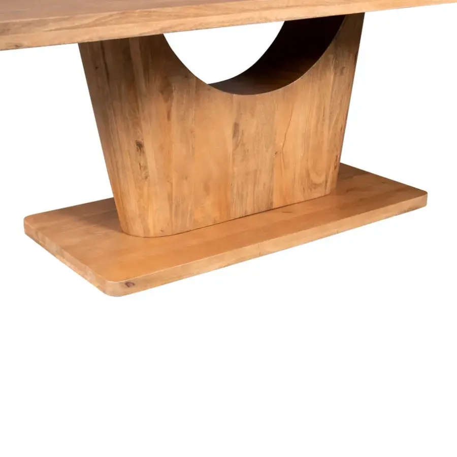 StarFurn Eettafel Rechthoek Naturel Hout - 200x110x76cm - Voco