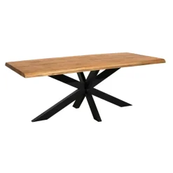 StarFurn Eettafel Rechthoek Naturel Hout - 300x100x76cm - Denver