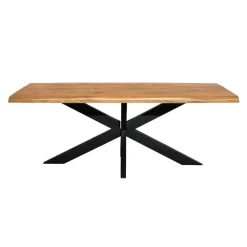 StarFurn Eettafel Rechthoek Naturel Hout - 300x100x76cm - Denver